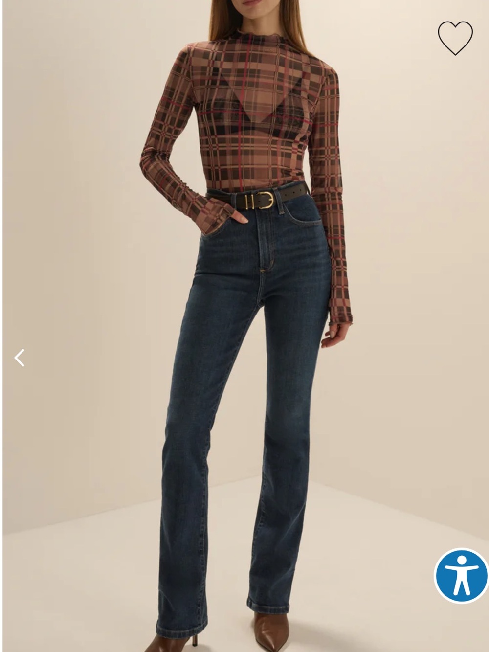 Favorite Daughter The Valentina Super High Rise Mini Boot Jeans Size 23 NWOT